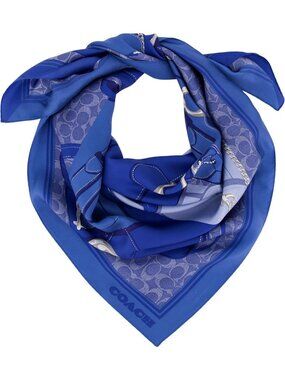 Stylish Women's Printed Silk Square Scarf - Versatile Fashion Accessory